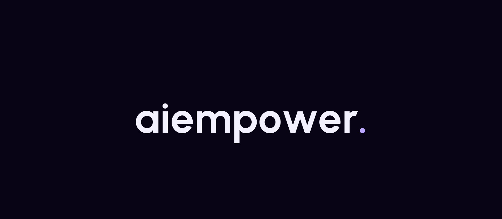 Aiempower Wordmark Banner Dark