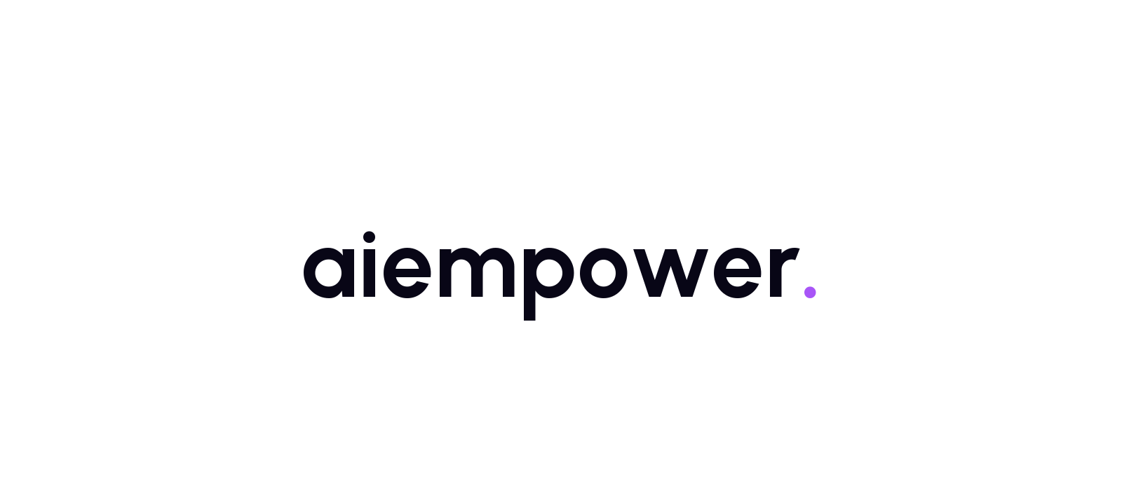 Aiempower Wordmark Banner White