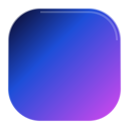 Blue and purple glass icon tile