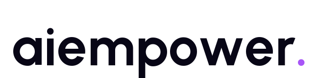 aiempower. lowercase wordmark dark