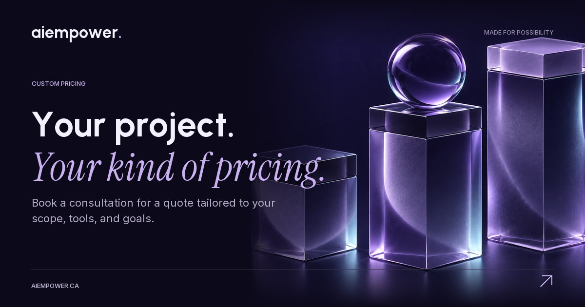 AI Empower — Your project. Your kind of pricing.