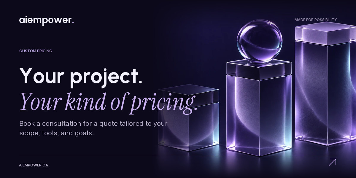 AI Empower — Your project. Your kind of pricing.