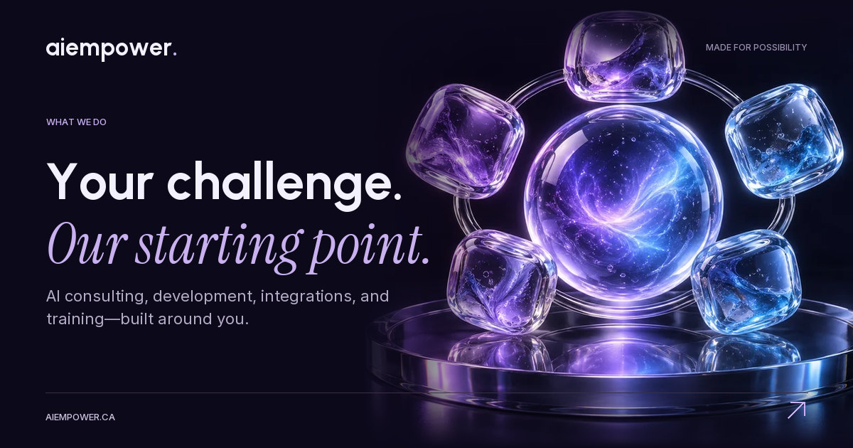 AI Empower — Your challenge. Our starting point.