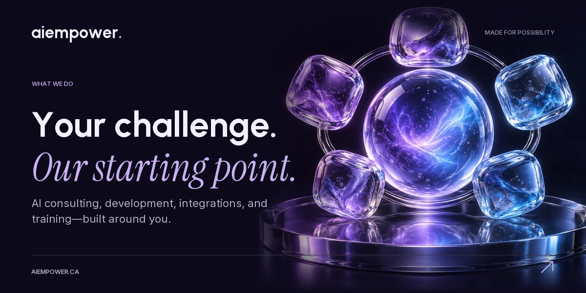 AI Empower — Your challenge. Our starting point.