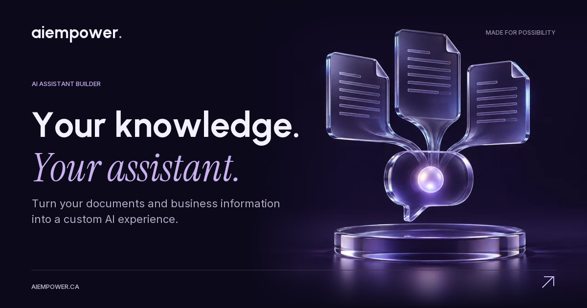 AI Empower — Your knowledge. Your assistant.