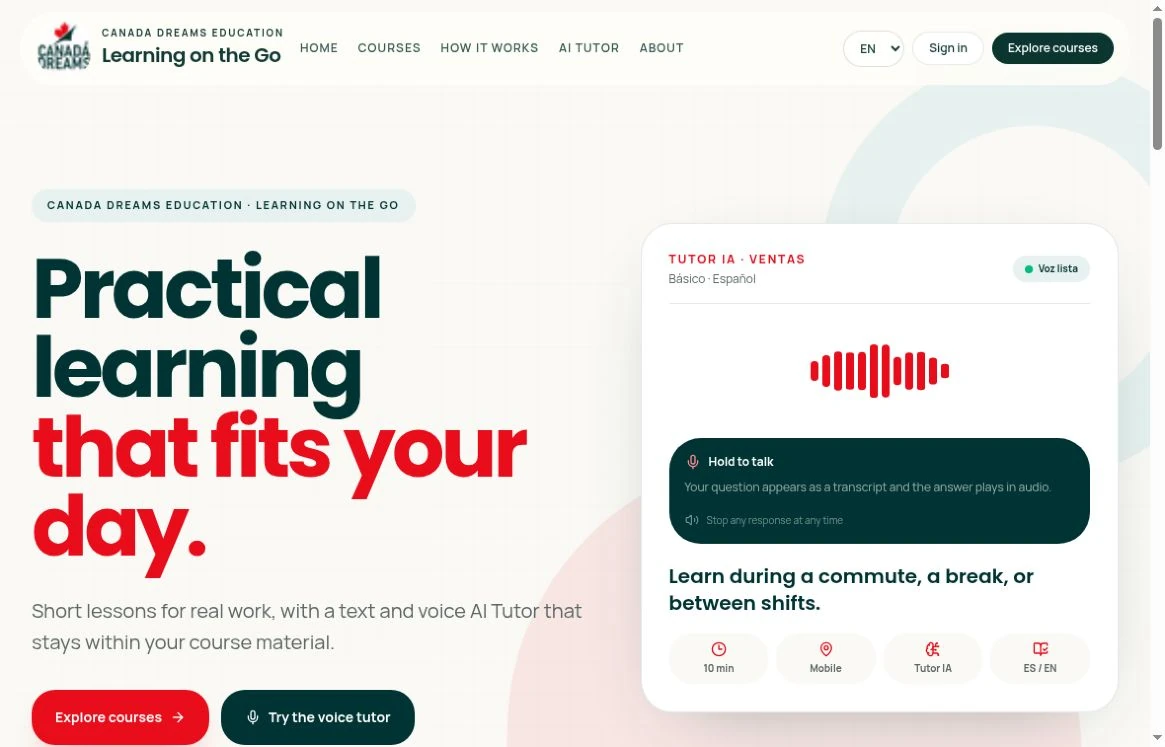 Learning On The Go